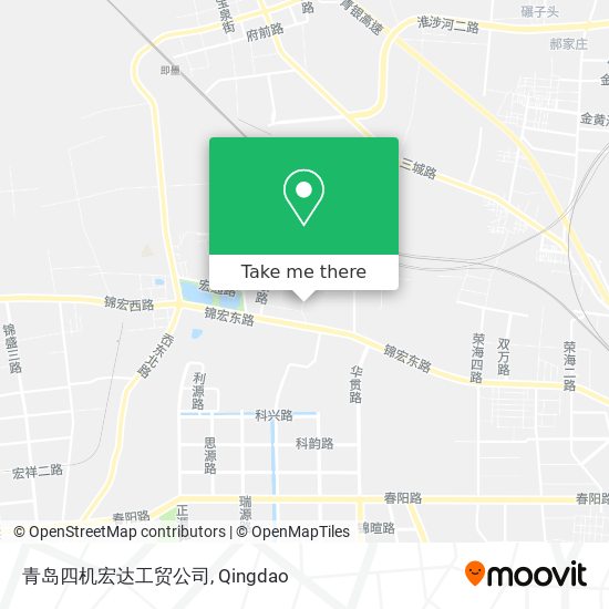 青岛四机宏达工贸公司 map