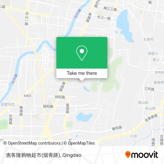 惠客隆购物超市(烟青路) map