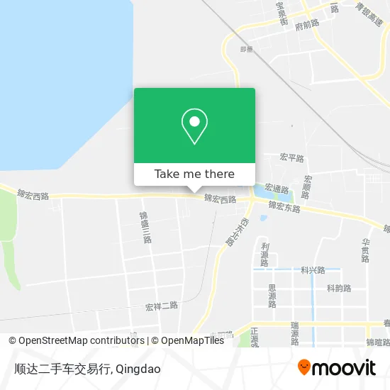 顺达二手车交易行 map