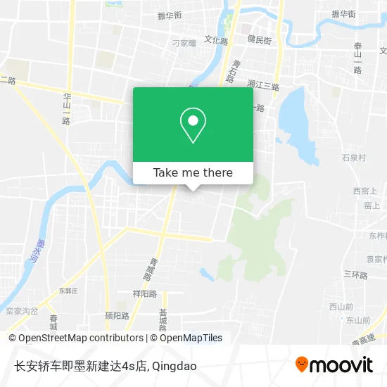 长安轿车即墨新建达4s店 map
