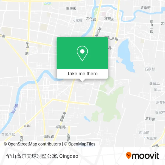 华山高尔夫球别墅公寓 map