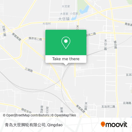 青岛大世脚轮有限公司 map