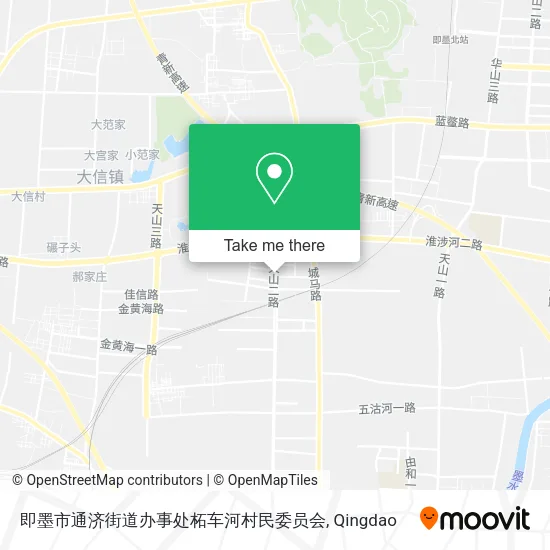 即墨市通济街道办事处柘车河村民委员会 map