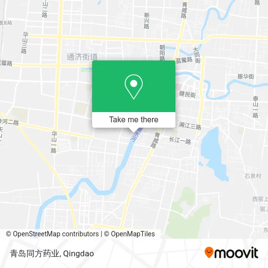 青岛同方药业 map