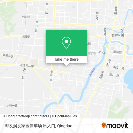 即发润发家园停车场-出入口 map