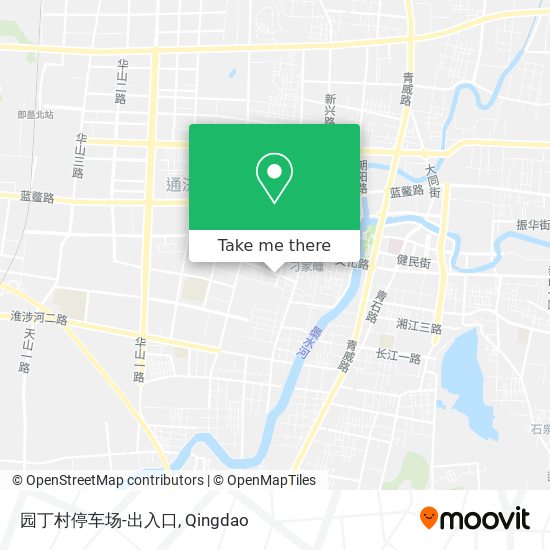 园丁村停车场-出入口 map