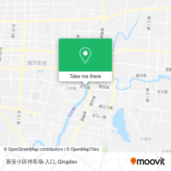 新安小区停车场-入口 map
