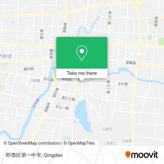 即墨区第一中学 map