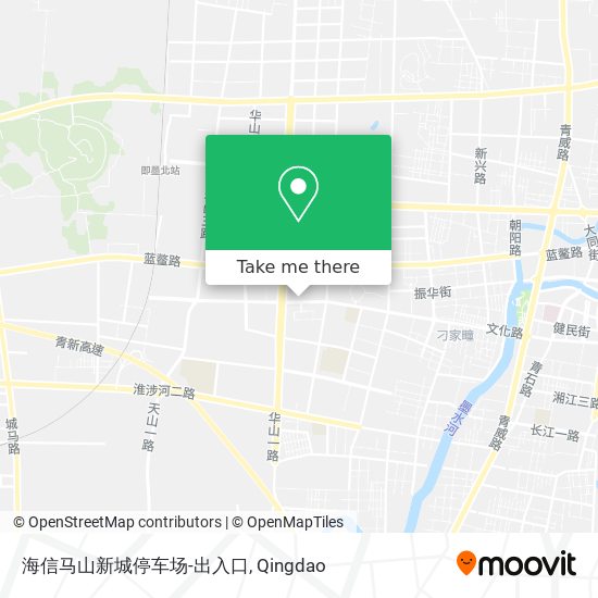海信马山新城停车场-出入口 map