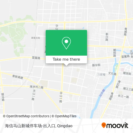 海信马山新城停车场-出入口 map