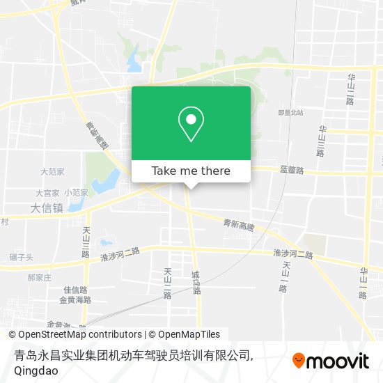 青岛永昌实业集团机动车驾驶员培训有限公司 map