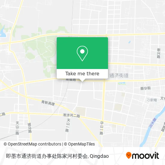 即墨市通济街道办事处陈家河村委会 map