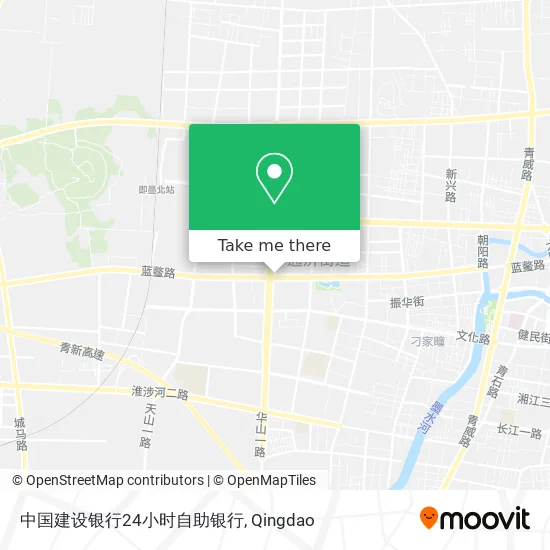 中国建设银行24小时自助银行 map