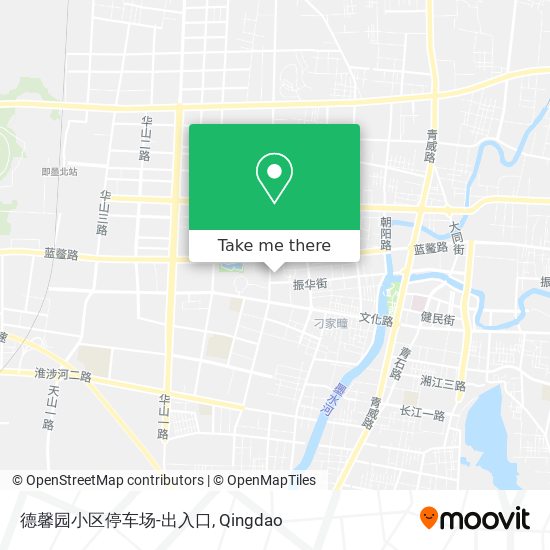 德馨园小区停车场-出入口 map