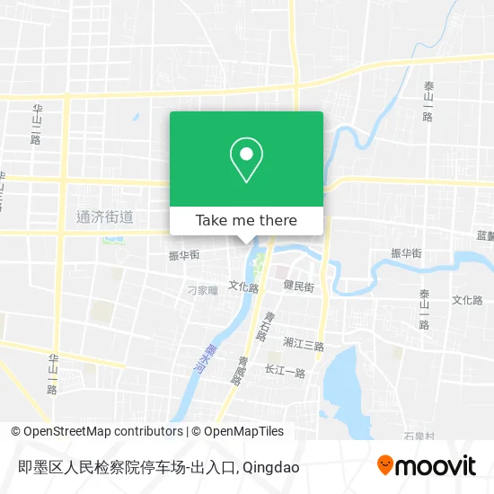 即墨区人民检察院停车场-出入口 map
