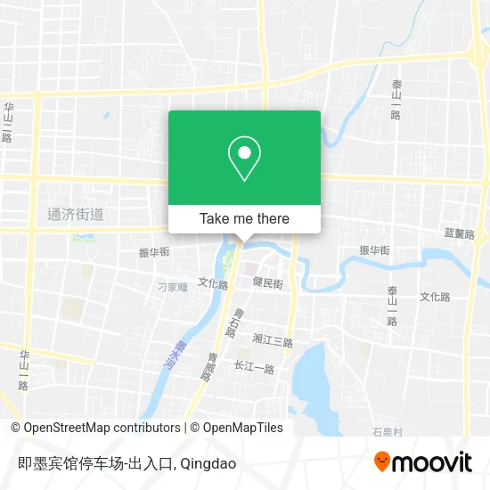 即墨宾馆停车场-出入口 map