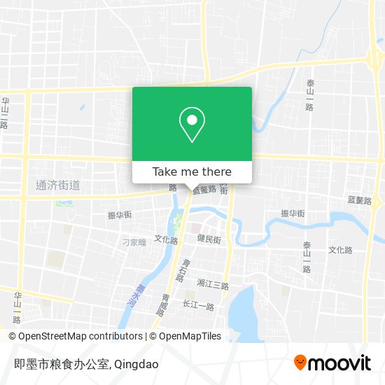 即墨市粮食办公室 map