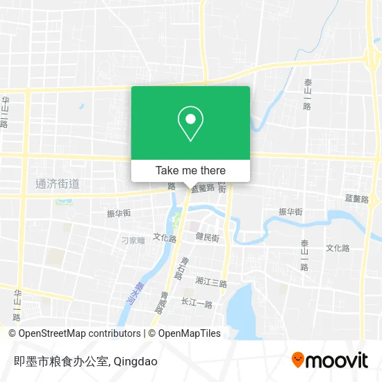 即墨市粮食办公室 map