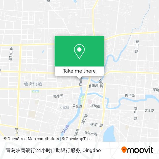 青岛农商银行24小时自助银行服务 map
