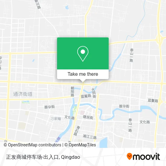 正发商城停车场-出入口 map