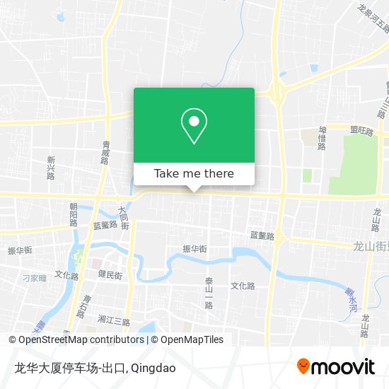 龙华大厦停车场-出口 map