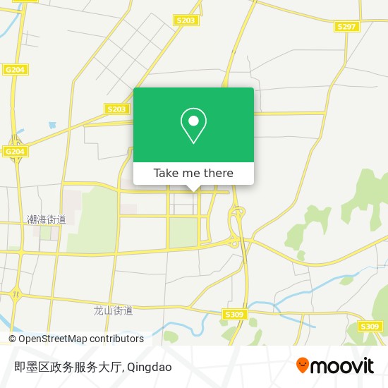 即墨区政务服务大厅 map