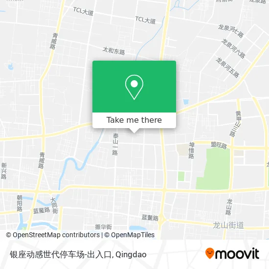 银座动感世代停车场-出入口 map