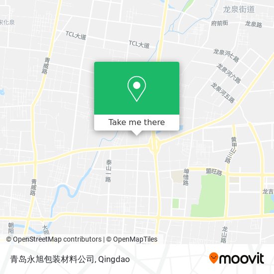青岛永旭包装材料公司 map