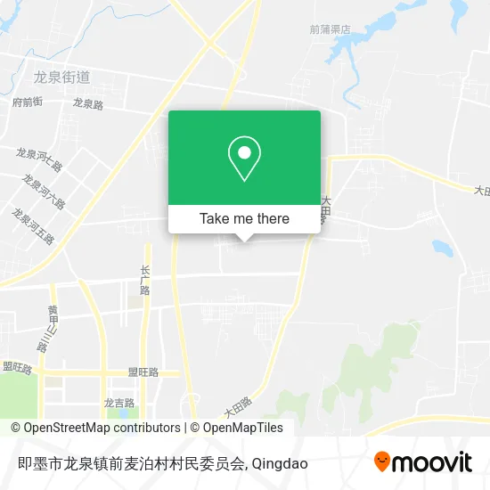 即墨市龙泉镇前麦泊村村民委员会 map