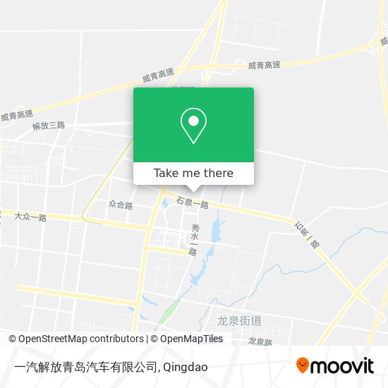 一汽解放青岛汽车有限公司 map