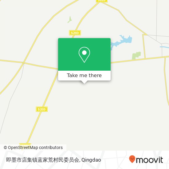 即墨市店集镇蓝家荒村民委员会 map