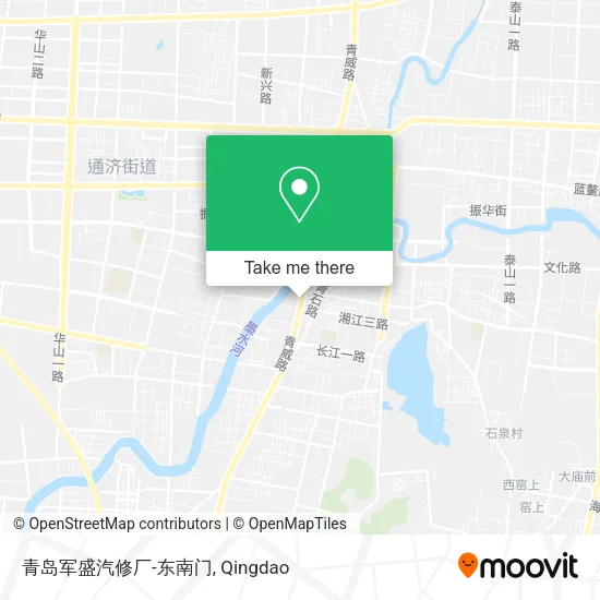青岛军盛汽修厂-东南门 map