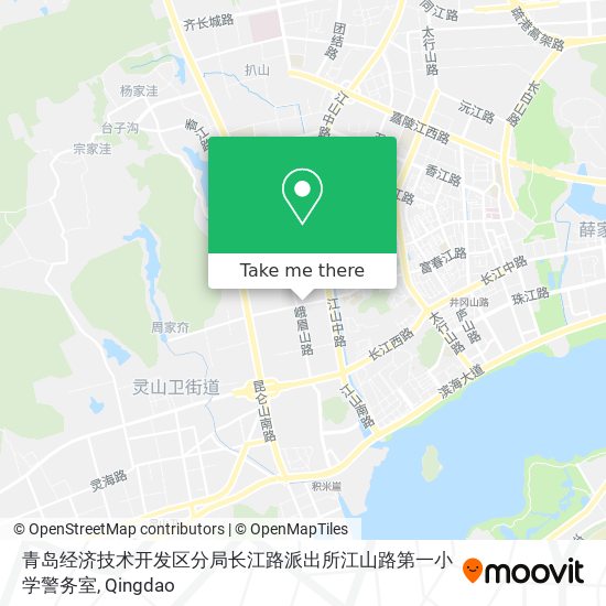 青岛经济技术开发区分局长江路派出所江山路第一小学警务室 map