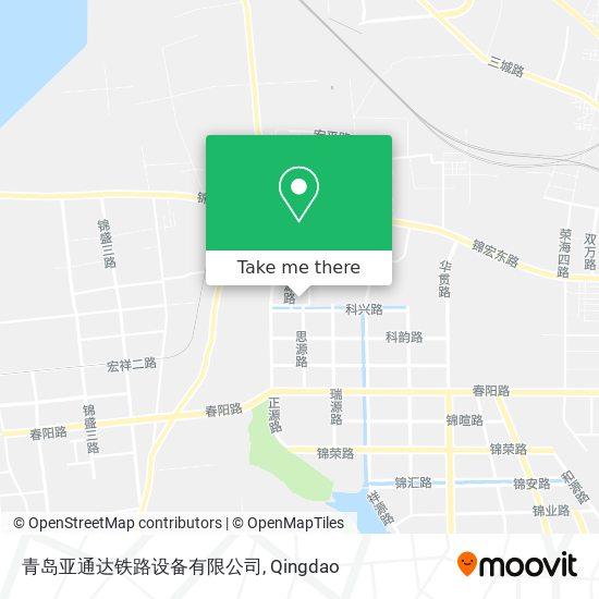 青岛亚通达铁路设备有限公司 map