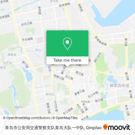 青岛市公安局交通警察支队黄岛大队一中队 map