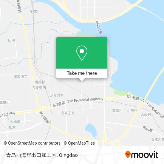 青岛西海岸出口加工区 map