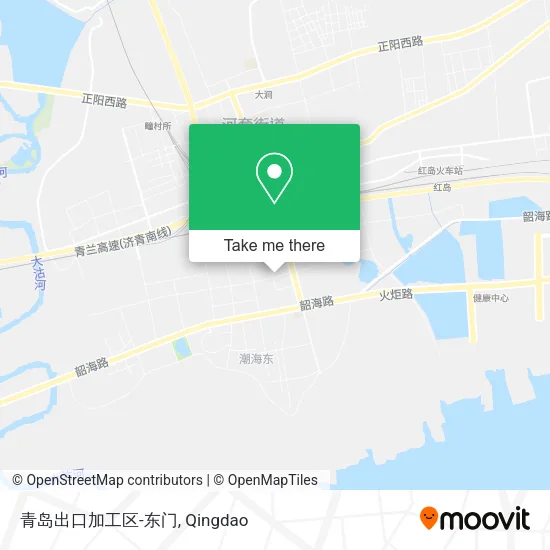 青岛出口加工区-东门 map