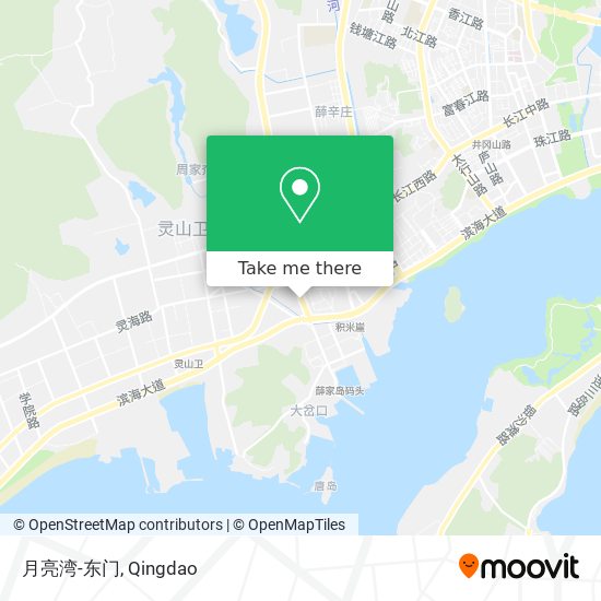 月亮湾-东门 map
