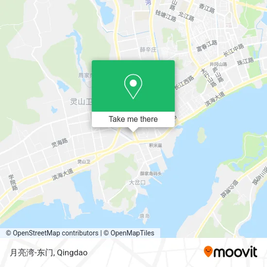 月亮湾-东门 map