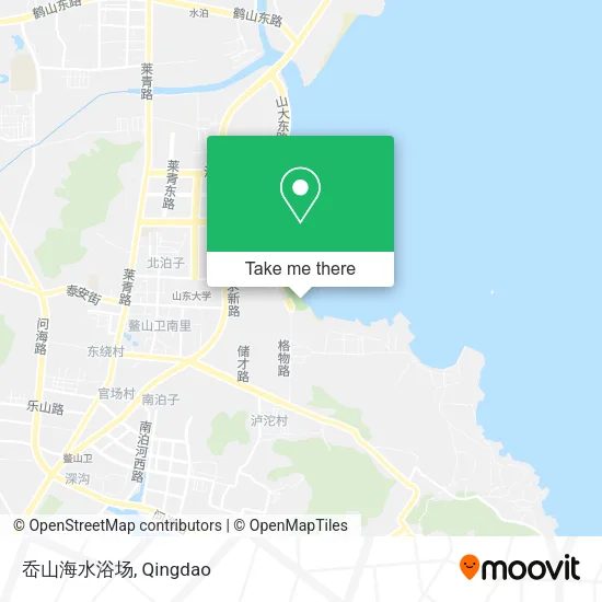 岙山海水浴场 map