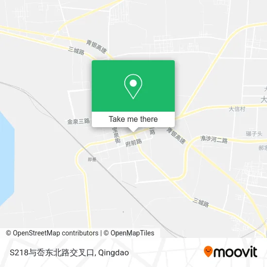 S218与岙东北路交叉口 map