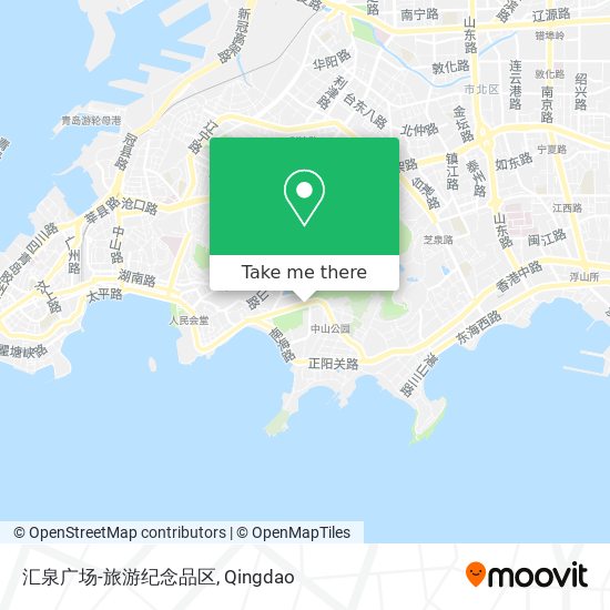 汇泉广场-旅游纪念品区 map