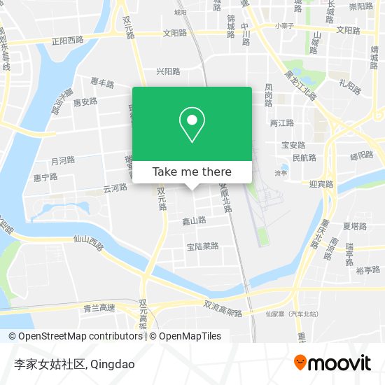 李家女姑社区 map