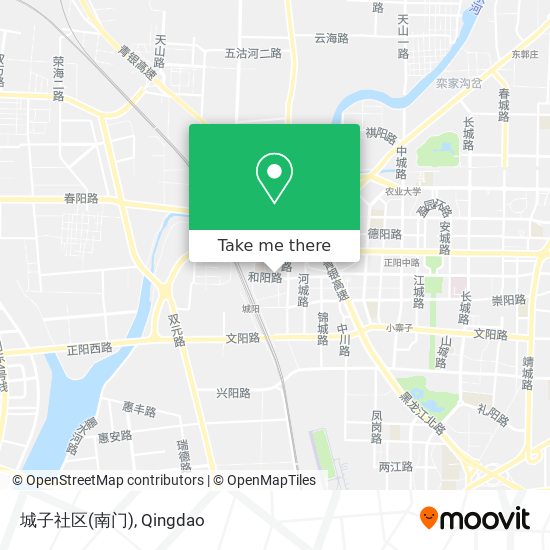 城子社区(南门) map