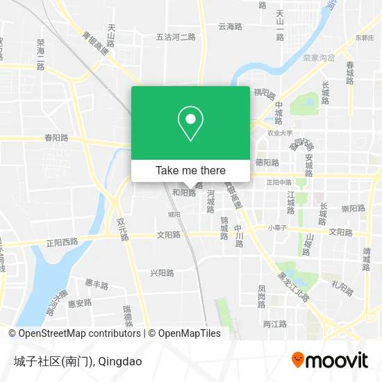 城子社区(南门) map