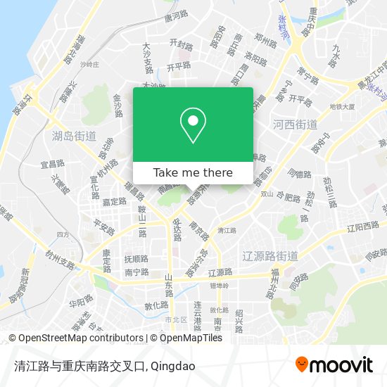 清江路与重庆南路交叉口 map