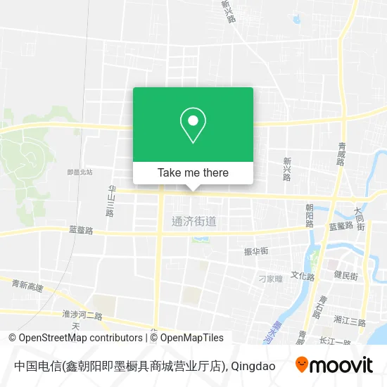 中国电信(鑫朝阳即墨橱具商城营业厅店) map