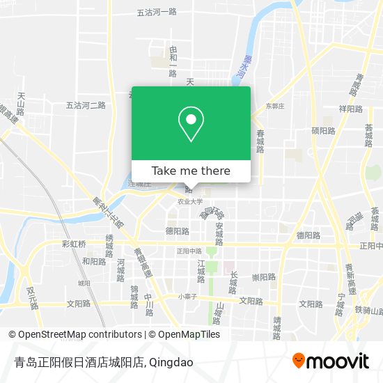 青岛正阳假日酒店城阳店 map
