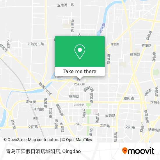 青岛正阳假日酒店城阳店 map