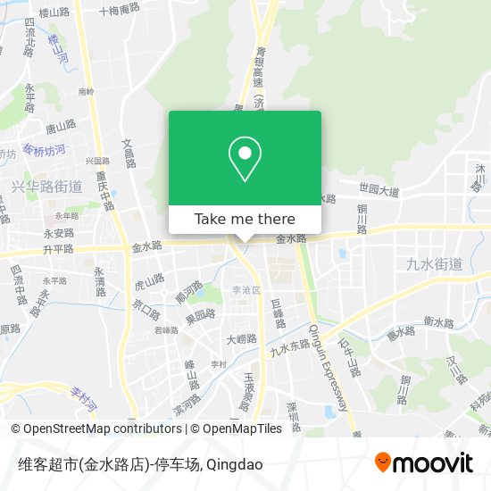 维客超市(金水路店)-停车场 map